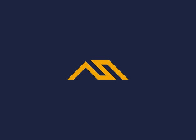 la letra sa con el logotipo de la casa el diseño del icono el diseño vectorial la plantilla de inspiración