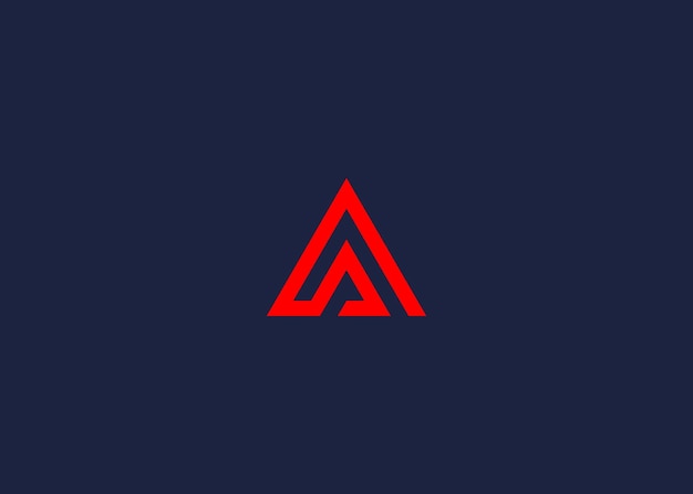 la letra sa con el logotipo del triángulo diseño del icono de la plantilla de diseño vectorial inspiración