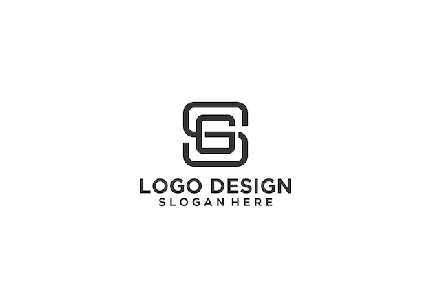 letra SG logotipo ilustración logotipo nombre de la empresa