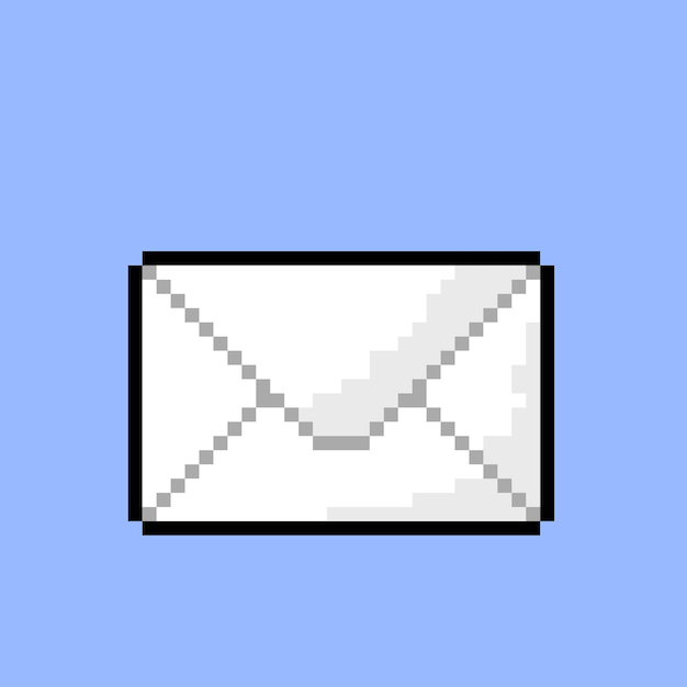 letra simple con estilo pixel art