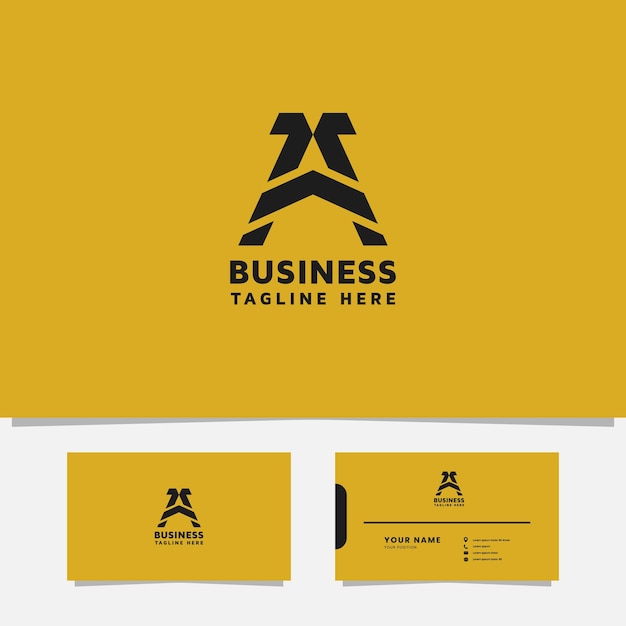 Letra simple y mínima un logotipo inicial del monograma