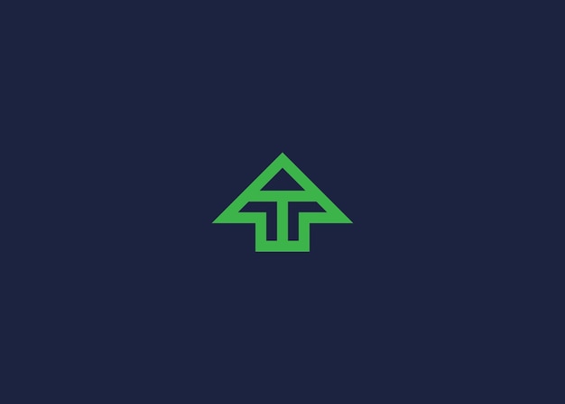 letra t con flecha diseño de icono de logotipo inspiración de plantilla de diseño vectorial
