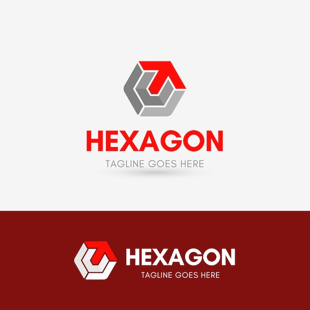 Vector letra t hexagon logotipo