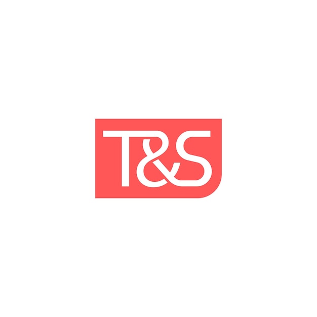 Letra T y S concepto de diseño de logotipo minimalista moderno