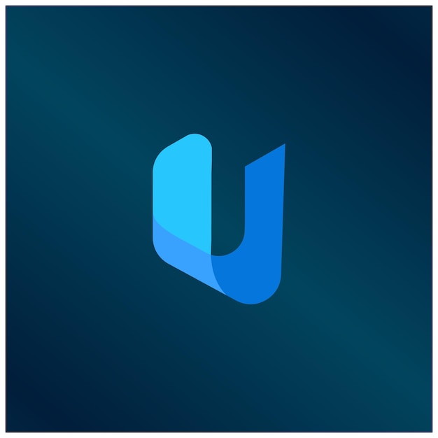 Letra U logo Icono diseño Plantilla elementos vector signo