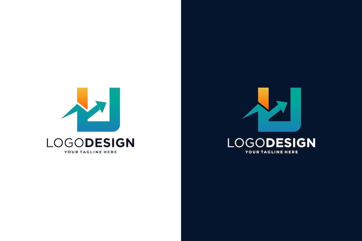 Vector letra u marketing finanzas inversiones y negocios diseño de logotipo abstracto