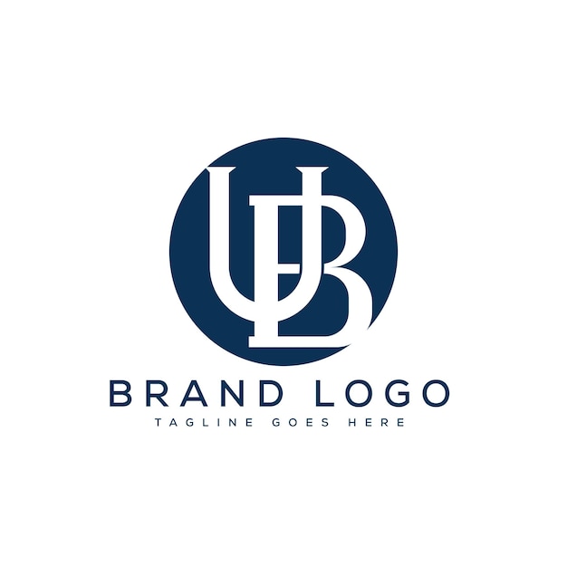 letra UB diseño de logotipo diseño de plantilla vectorial para la marca