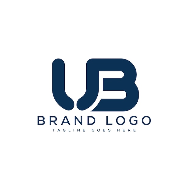 letra UB diseño de logotipo diseño de plantilla vectorial para la marca