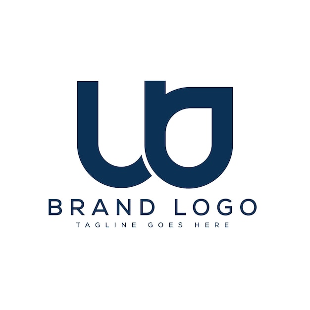 letra UB diseño de logotipo diseño de plantilla vectorial para la marca