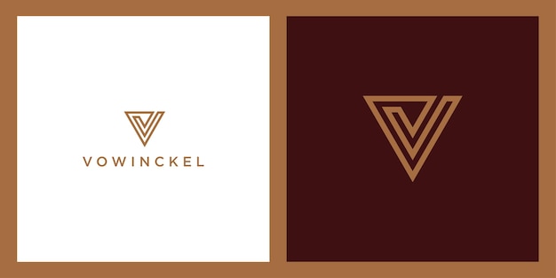 Vector letra v con diseño de logotipo de cheque