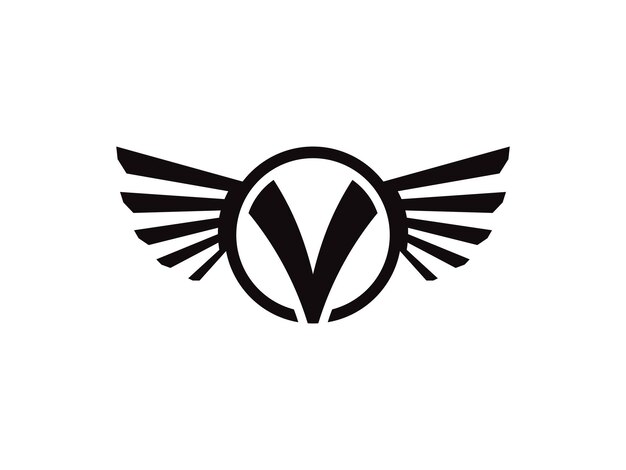 Letra V con elementos de plantilla de diseño de icono de logotipo de marca de verificación