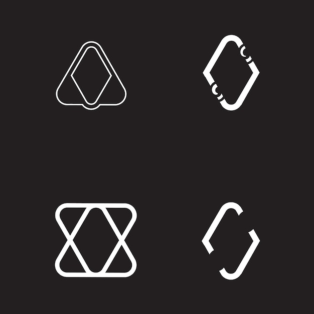 letra v icono diseño ilustración moderno logotipo diseño