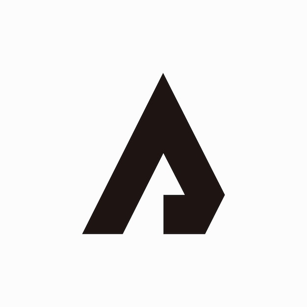 Letra vectorial un diseño con elemento creativo único concepto de idea e icono