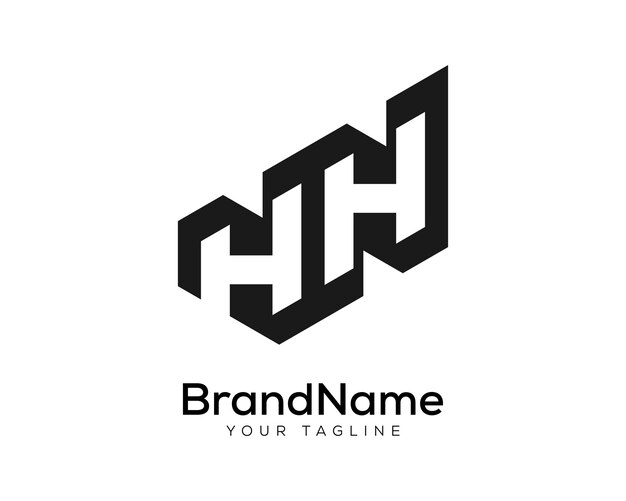 Letra vectorial con logotipo creativo diseño artístico de logotipo abstracto.