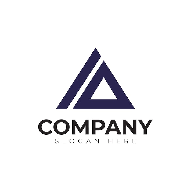 letra vectorial una plantilla de logotipo premium