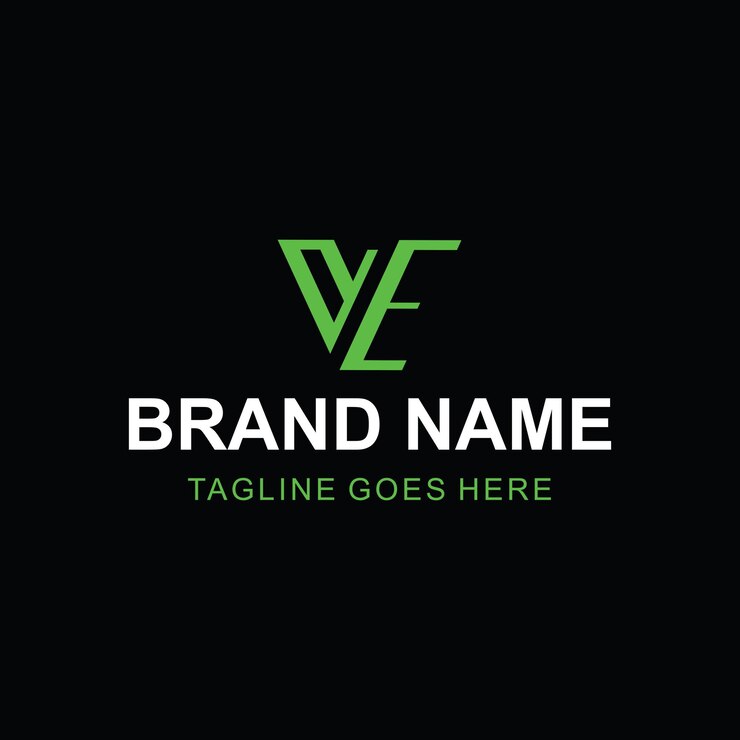 Vector letra vectorial v y e vector estilo de gradiente moderno letra inicial v diseño de logotipo colorido plantilla