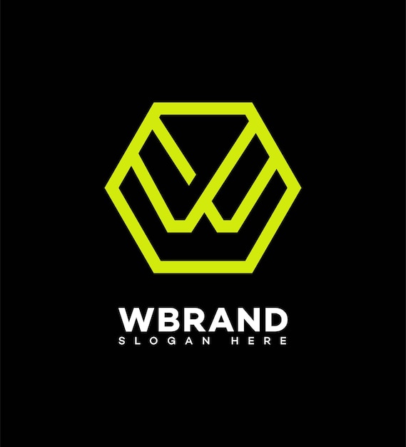 La letra W, el icono del logotipo, la identidad de la marca, el signo y el símbolo.