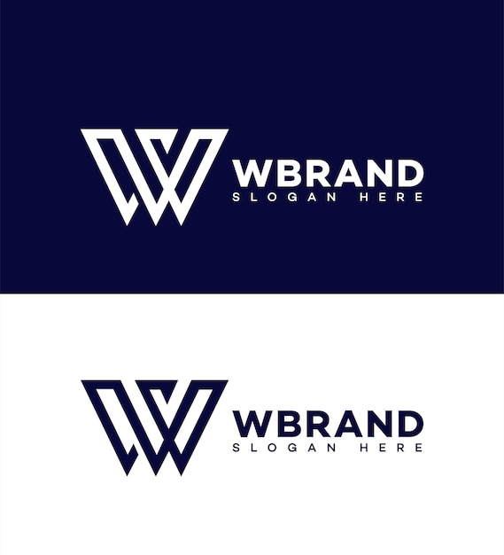 La letra W, el icono del logotipo, la identidad de la marca, el signo y el símbolo.
