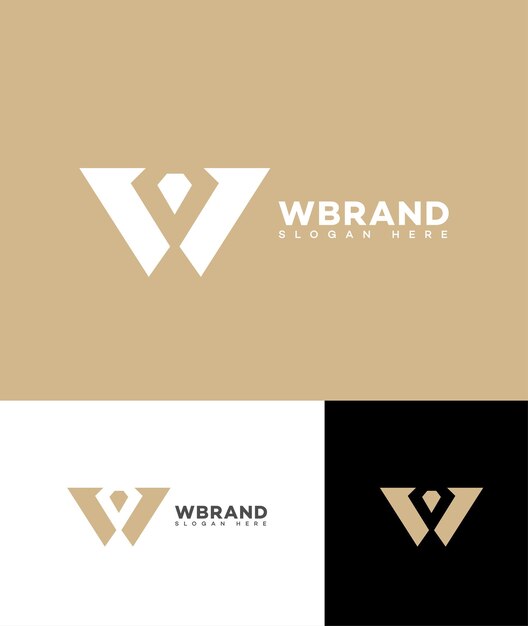 La letra W, el icono del logotipo, la identidad de la marca, el signo y el símbolo.