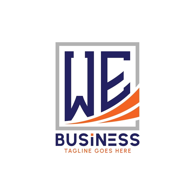 La letra WE Logotipo de negocio WE Moderno Logotipo para la marca corporativa WE Crecimiento Logotipo de éxito
