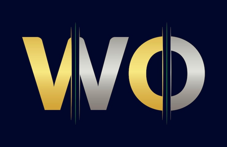 Vector la letra wo logotipo colorido en el círculo ilustración del logotipo vectorial