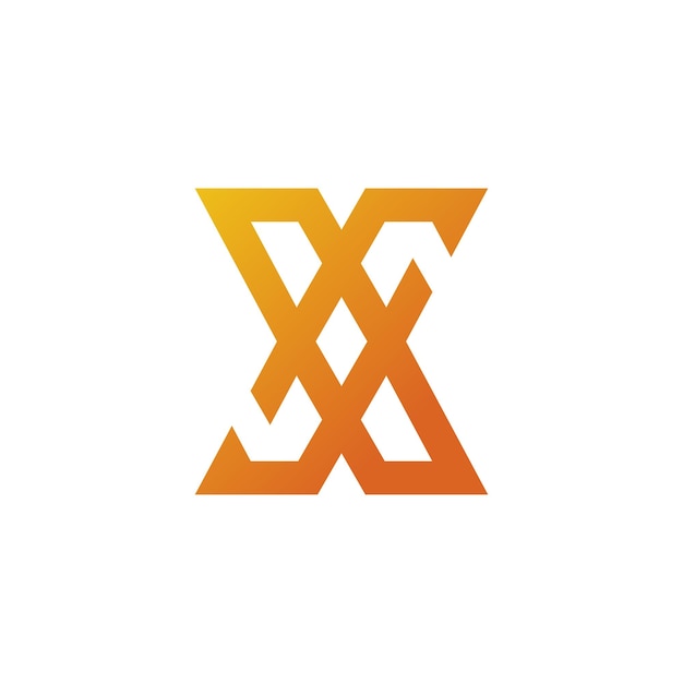 Letra X logo diseño icono elemento vector idea para negocios o inicial