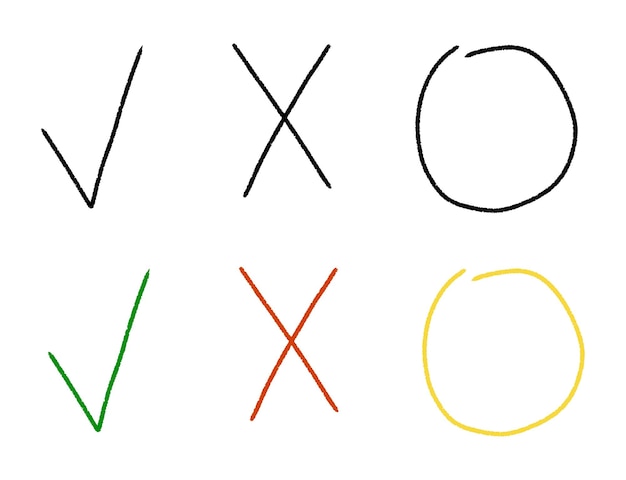 una letra con x y x escritas en amarillo