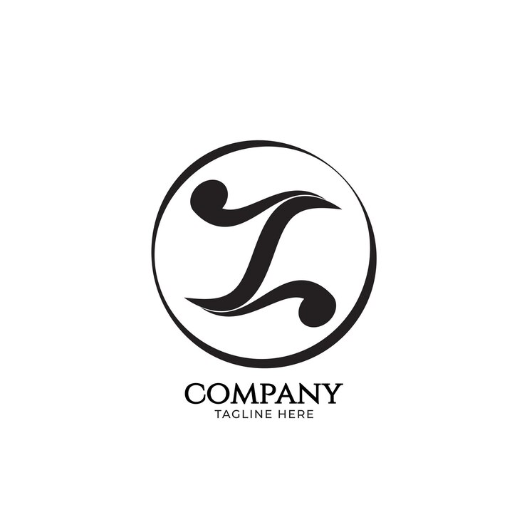 Vector letra z alfabeto diseño de logotipo de música aislado sobre fondo de color blanco nota musical inicial samurai ninja tipo de letra con marco de elipse concepto de logotipo monograma lettermark logotipo