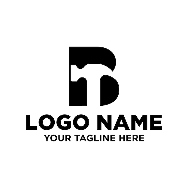 LetraBhammerlogodesignpremium