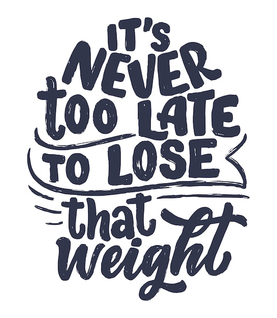 Letras abstractas sobre deporte y fitness para póster o impresión. Estilo de vida saludable.