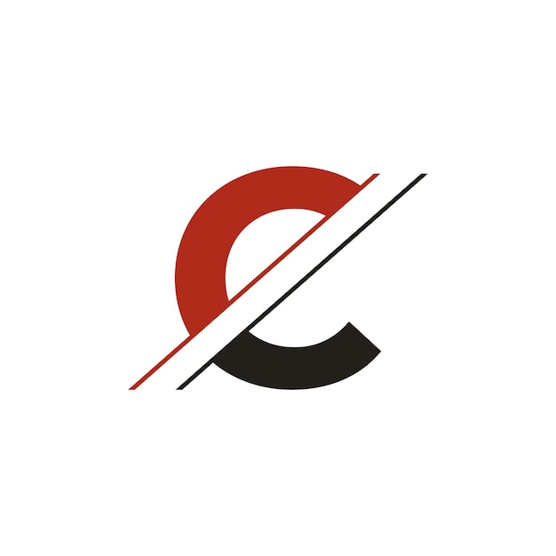 Letras del alfabeto C Logo o icono Diseño Vector Ilustración