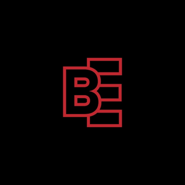 Las letras del alfabeto las iniciales el logotipo del monograma EB BE E B