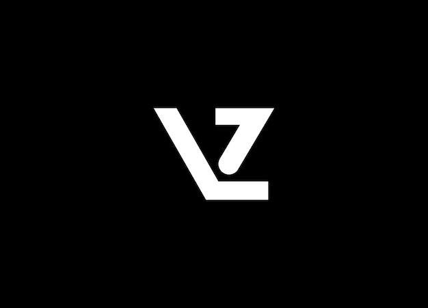 Letras del alfabeto Iniciales Logotipo del monograma LV LV INICIAL Letra LV Plantilla vectorial del logotipo de la letra LV