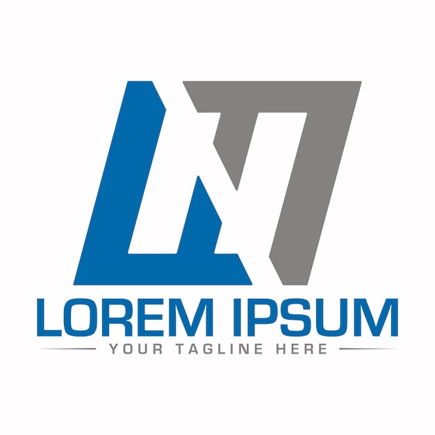Las letras del alfabeto las iniciales el logotipo del monograma NF FN N F