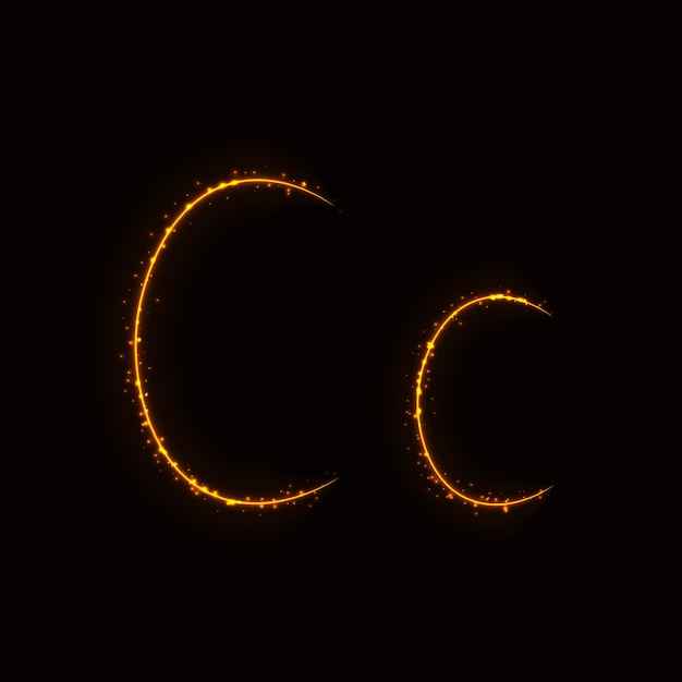 Letras del alfabeto de luces