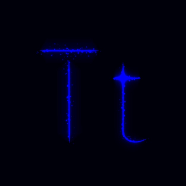 Letras del alfabeto de luces