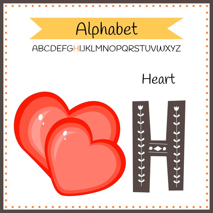 Vector letras del alfabeto en mayúsculas en inglés sobre un fondo blanco letra h ilustración vectorial