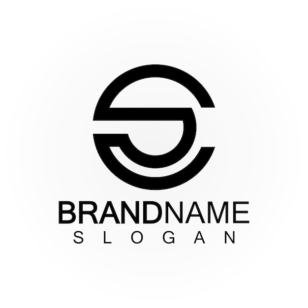 Letras del alfabeto monograma logotipo CSSCS y C diseño de icono de letra elegante y profesional