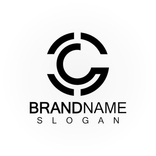 Letras del alfabeto monograma logotipo CSSCS y C diseño de icono de letra elegante y profesional