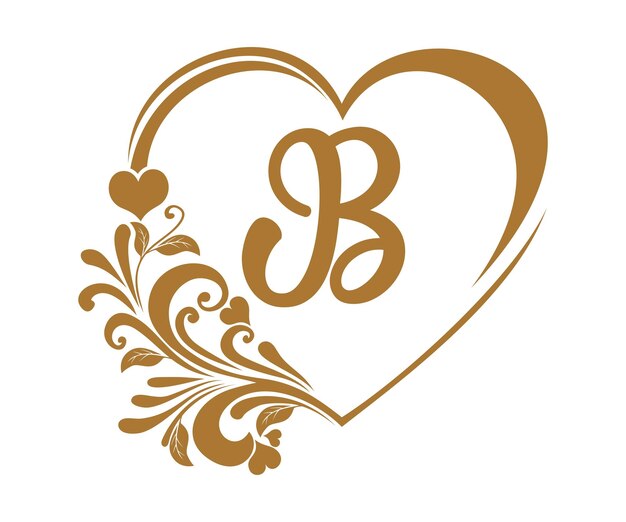 letras del alfabeto monograma, para San Valentín de bodas, impresas en tazas, camisetas, tarjetas de felicitación, etc.