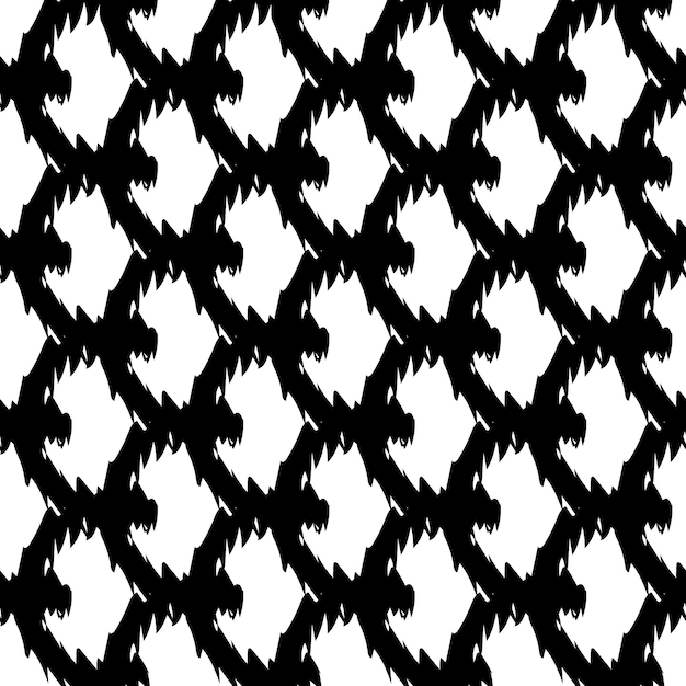 Letras del alfabeto negro sobre fondo blanco. Patrón geométrico vectorial abstracto sin fisuras.