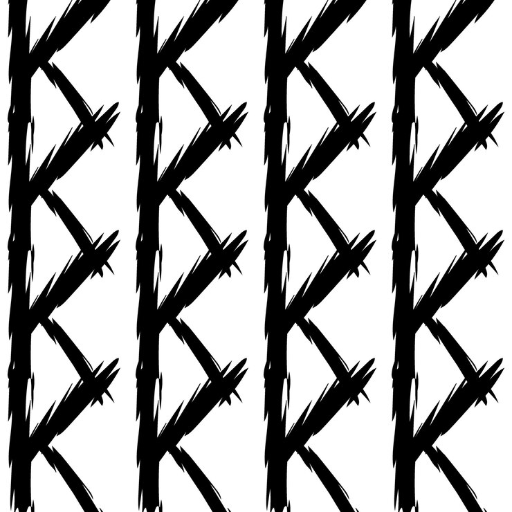 Vector letras del alfabeto negro sobre fondo blanco perfecto para papel de regalo