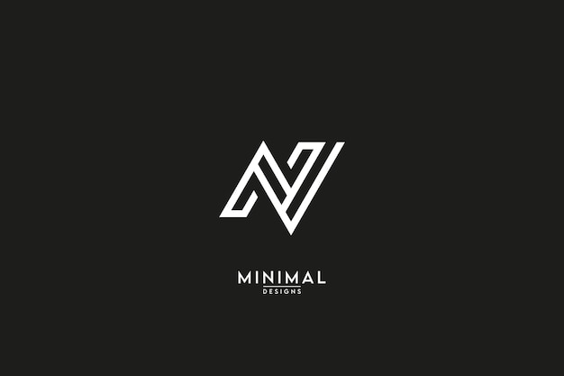 Letras del alfabeto NV VN NV Business Logo Vector de icono de monograma basado en inicial