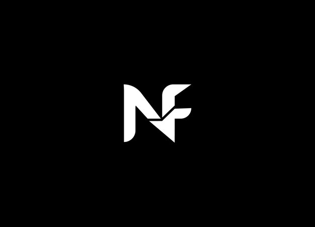 Las letras del alfabeto o las iniciales El logotipo del monograma FN F y N Creative FN Vector El concepto de diseño del logotipo