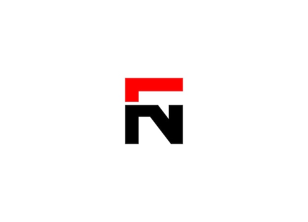 Las letras del alfabeto o las iniciales El logotipo del monograma FN F y N Creative FN Vector El concepto de diseño del logotipo