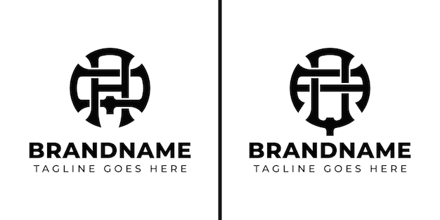 Letras AQ y QA Monograma Logotipo adecuado para negocios con las iniciales QA o AQ