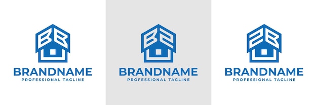 Las letras BB BZ ZB Logotipo del techo de la casa