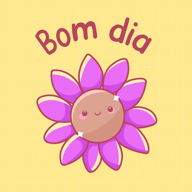 Las letras bonitas de brasil buenos días vector