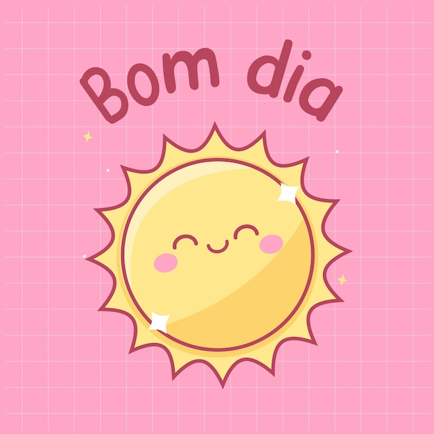 Las letras bonitas de brasil buenos días vector