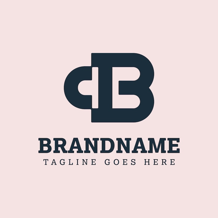 Vector letras cb monograma logotipo adecuado para cualquier negocio con las iniciales bc o cb